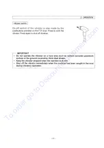 Предварительный просмотр 26 страницы Sakai CR271 Operating & Maintenance Instructions