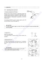 Предварительный просмотр 27 страницы Sakai CR271 Operating & Maintenance Instructions