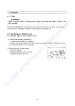 Предварительный просмотр 29 страницы Sakai CR271 Operating & Maintenance Instructions