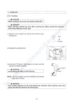 Предварительный просмотр 34 страницы Sakai CR271 Operating & Maintenance Instructions