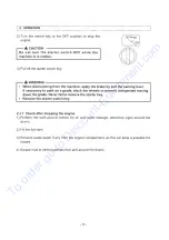 Предварительный просмотр 36 страницы Sakai CR271 Operating & Maintenance Instructions