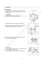 Предварительный просмотр 38 страницы Sakai CR271 Operating & Maintenance Instructions