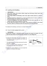 Предварительный просмотр 41 страницы Sakai CR271 Operating & Maintenance Instructions