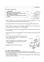 Предварительный просмотр 43 страницы Sakai CR271 Operating & Maintenance Instructions