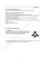 Предварительный просмотр 45 страницы Sakai CR271 Operating & Maintenance Instructions