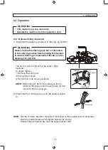 Preview for 33 page of Sakai SV410-2 Operator'S Manual