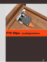 SALICE F70 Clips Quick Start Manual preview