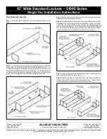 Preview for 2 page of Salsbury Industries 51000 Series Installation Instructions