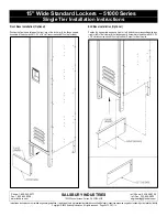 Preview for 5 page of Salsbury Industries 51000 Series Installation Instructions