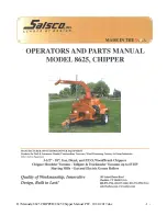 Salsco 8625 Operator And Parts Manual preview