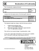 Предварительный просмотр 21 страницы Salter Brecknell B220 User Instructions