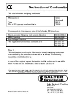 Предварительный просмотр 22 страницы Salter Brecknell B220 User Instructions