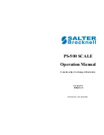 Salter Brecknell PS-500 Operation Manual preview