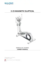 Salter E-25 MAGNETIC ELLIPTICAL Owner'S Manual preview