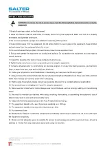 Предварительный просмотр 2 страницы Salter KOR M-9540 Owner'S Manual