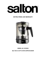 Предварительный просмотр 1 страницы Salton SCM100 Instructions And Warranty