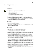 Preview for 11 page of Salvis VisionPRO Series Operating Instructions Manual