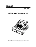 Sam4s ER-180 Operation Manual preview