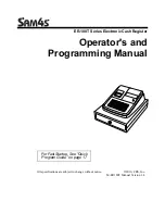 Sam4s ER-180T Operator'S And Programming Manual preview