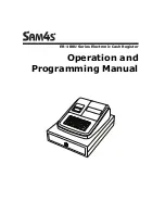 Sam4s ER-180U Series Operation And Programming Manual preview