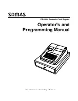 Sam4s ER-180U Series Operator'S And Programming Manual preview
