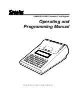 Sam4s ER-230EJ Operating And Programming Manual preview