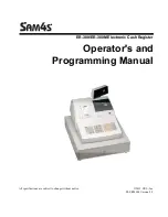 Sam4s ER-380 Operator'S Manual preview