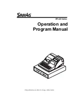 Sam4s ER-420 Series Operation And Program Manual preview