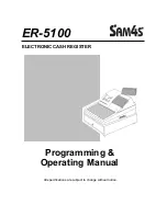 Sam4s ER-5100? SERIES Programming &  Operating Manual preview