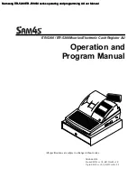 Sam4s ER-5200 Operation And Program Manual preview