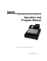 Sam4s ER-900 Series Operation And Program Manual preview