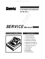 Sam4s NR-500 Series Service Manual preview