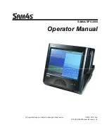 Sam4s SPS-2000 Operator'S Manual preview