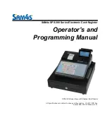 Sam4s SPS-300 Series Operator'S Manual preview