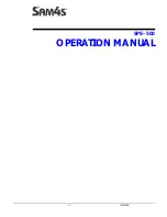 Sam4s SPS-500 Operation Manual preview