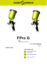 SAMES KREMLIN FPro G Original Manual preview