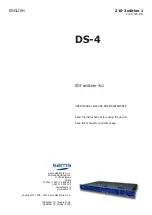 Sams DS-4 User Manual For Use And Maintenance preview