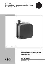 Samson 3761 Mounting And Operating Instructions preview