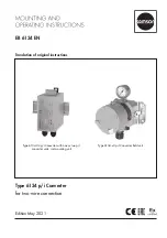 Preview for 1 page of Samson 6134 Mounting And Operating Instructions