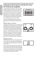 Предварительный просмотр 12 страницы Samson Acoustic Owner'S Manual