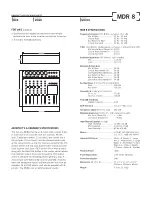 Preview for 2 page of Samson MDR series Specification Sheet