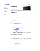 Preview for 20 page of Samsung 400DXn - SyncMaster - 40" LCD Flat Panel... Quick Start Manual