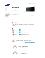 Preview for 2 page of Samsung 400PX - SyncMaster - 40" LCD Flat Panel... User Manual