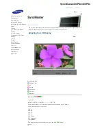 Preview for 118 page of Samsung 400PX - SyncMaster - 40" LCD Flat Panel... User Manual