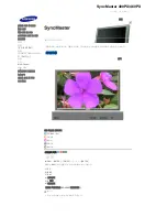 Preview for 132 page of Samsung 400PXN - SyncMaster - 40" LCD Flat Panel... User Manual