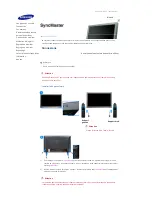 Preview for 9 page of Samsung 460DX - SyncMaster - 46" LCD Flat Panel... Guía De Inicio Rápido