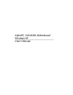 Samsung AlphaPC 164UX User Manual preview