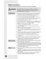 Preview for 2 page of Samsung AWT19PHHEB Owner'S Instructions Manual