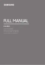 Samsung B550 Full Manual preview