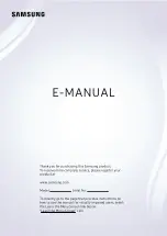 Предварительный просмотр 1 страницы Samsung BE43T-M Manual